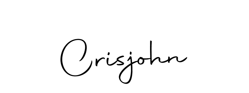 Use a signature maker to create a handwritten signature online. With this signature software, you can design (Autography-DOLnW) your own signature for name Crisjohn. Crisjohn signature style 10 images and pictures png