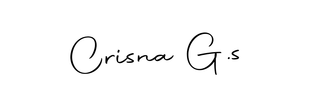 Similarly Autography-DOLnW is the best handwritten signature design. Signature creator online .You can use it as an online autograph creator for name Crisna G.s. Crisna G.s signature style 10 images and pictures png