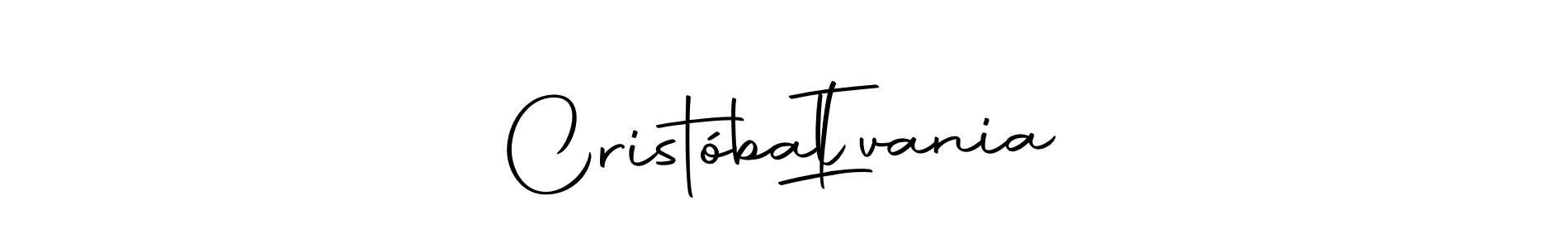 Check out images of Autograph of Cristóbal   Ivania name. Actor Cristóbal   Ivania Signature Style. Autography-DOLnW is a professional sign style online. Cristóbal   Ivania signature style 10 images and pictures png