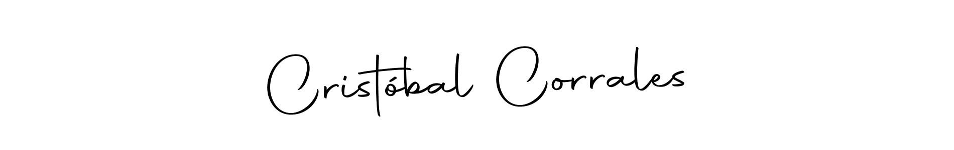 Use a signature maker to create a handwritten signature online. With this signature software, you can design (Autography-DOLnW) your own signature for name Cristóbal Corrales. Cristóbal Corrales signature style 10 images and pictures png