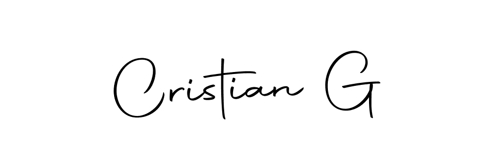 How to make Cristian G signature? Autography-DOLnW is a professional autograph style. Create handwritten signature for Cristian G name. Cristian G signature style 10 images and pictures png