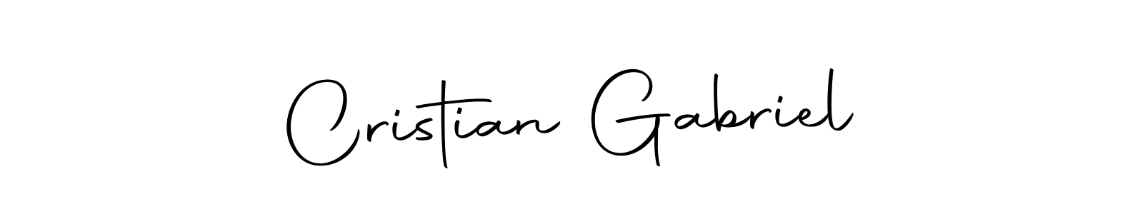 Use a signature maker to create a handwritten signature online. With this signature software, you can design (Autography-DOLnW) your own signature for name Cristian Gabriel. Cristian Gabriel signature style 10 images and pictures png