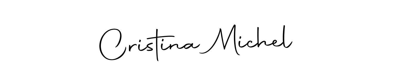 Create a beautiful signature design for name Cristina Michel. With this signature (Autography-DOLnW) fonts, you can make a handwritten signature for free. Cristina Michel signature style 10 images and pictures png
