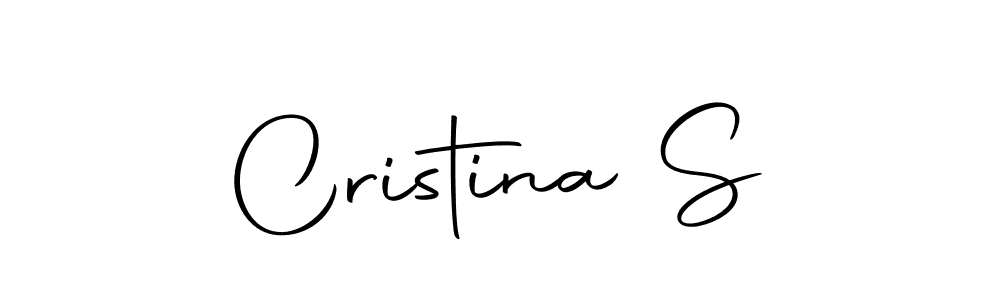 Design your own signature with our free online signature maker. With this signature software, you can create a handwritten (Autography-DOLnW) signature for name Cristina S. Cristina S signature style 10 images and pictures png