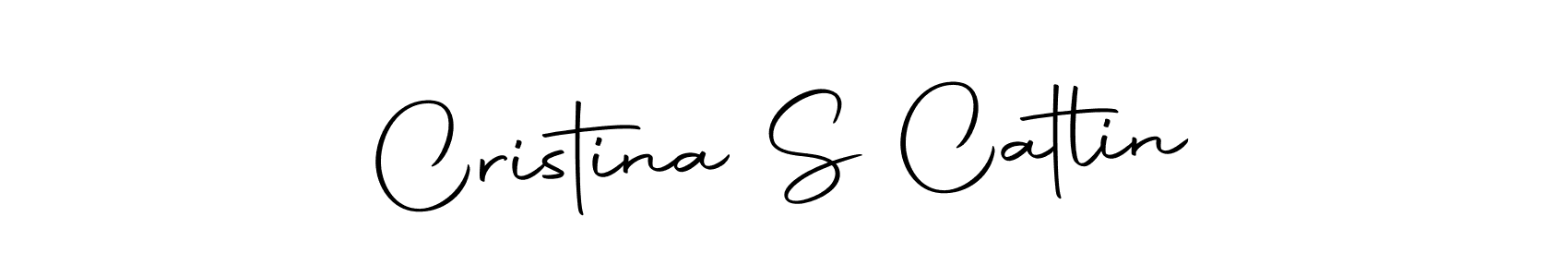How to make Cristina S Catlin signature? Autography-DOLnW is a professional autograph style. Create handwritten signature for Cristina S Catlin name. Cristina S Catlin signature style 10 images and pictures png