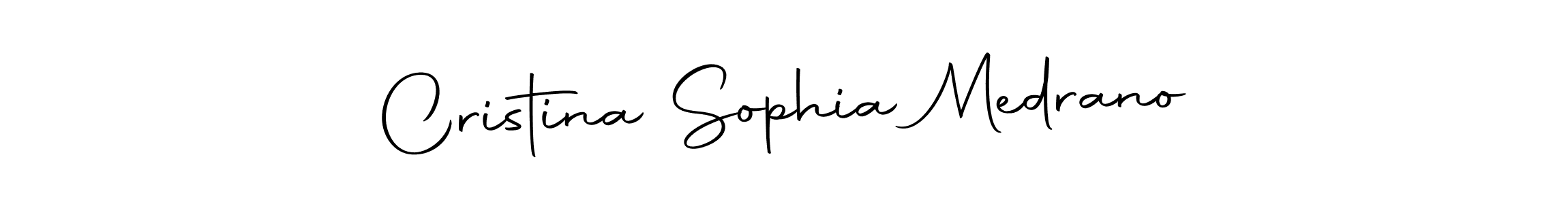 Also we have Cristina Sophia Medrano name is the best signature style. Create professional handwritten signature collection using Autography-DOLnW autograph style. Cristina Sophia Medrano signature style 10 images and pictures png