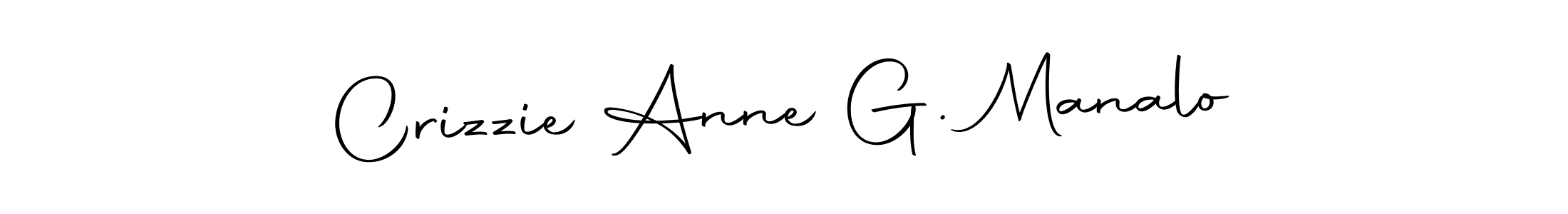 Make a beautiful signature design for name Crizzie Anne G. Manalo. With this signature (Autography-DOLnW) style, you can create a handwritten signature for free. Crizzie Anne G. Manalo signature style 10 images and pictures png