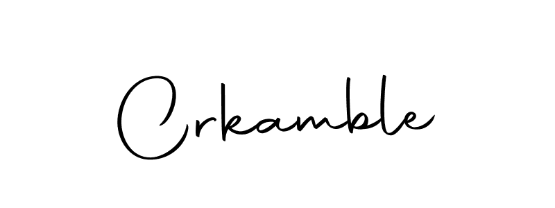 Similarly Autography-DOLnW is the best handwritten signature design. Signature creator online .You can use it as an online autograph creator for name Crkamble. Crkamble signature style 10 images and pictures png