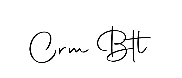 How to make Crm Btl name signature. Use Autography-DOLnW style for creating short signs online. This is the latest handwritten sign. Crm Btl signature style 10 images and pictures png