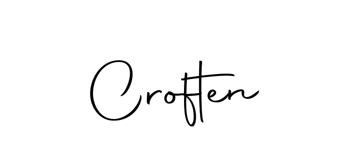 How to make Croften name signature. Use Autography-DOLnW style for creating short signs online. This is the latest handwritten sign. Croften signature style 10 images and pictures png