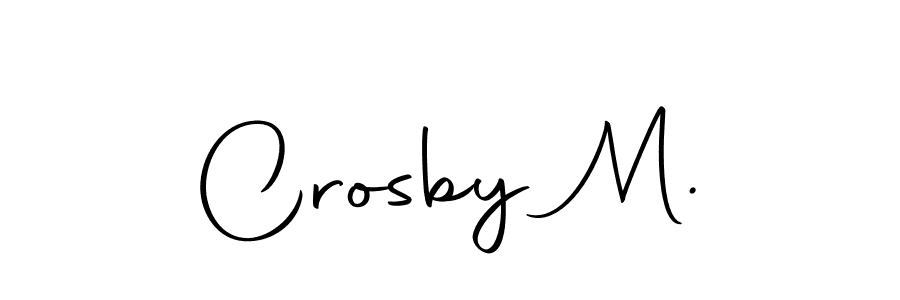 Crosby M. stylish signature style. Best Handwritten Sign (Autography-DOLnW) for my name. Handwritten Signature Collection Ideas for my name Crosby M.. Crosby M. signature style 10 images and pictures png