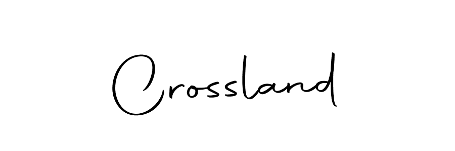 Make a beautiful signature design for name Crossland. With this signature (Autography-DOLnW) style, you can create a handwritten signature for free. Crossland signature style 10 images and pictures png