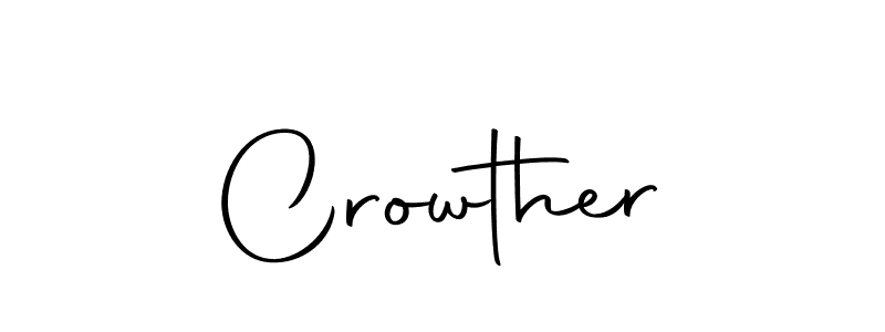 Use a signature maker to create a handwritten signature online. With this signature software, you can design (Autography-DOLnW) your own signature for name Crowther. Crowther signature style 10 images and pictures png