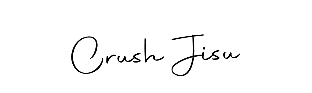 How to make Crush Jisu name signature. Use Autography-DOLnW style for creating short signs online. This is the latest handwritten sign. Crush Jisu signature style 10 images and pictures png
