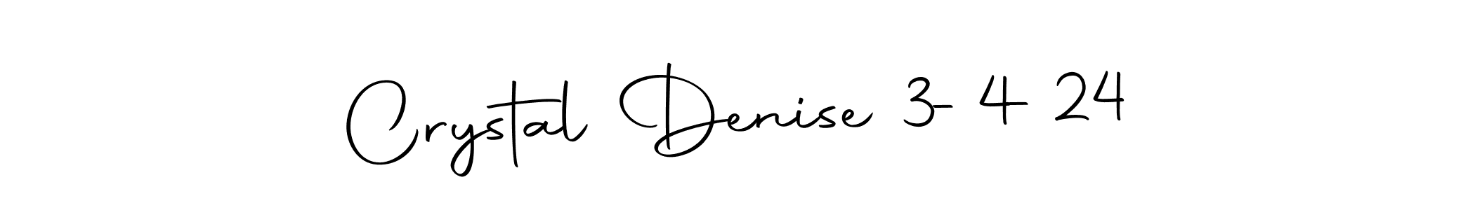 The best way (Autography-DOLnW) to make a short signature is to pick only two or three words in your name. The name Crystal Denise 3-4-24 include a total of six letters. For converting this name. Crystal Denise 3-4-24 signature style 10 images and pictures png