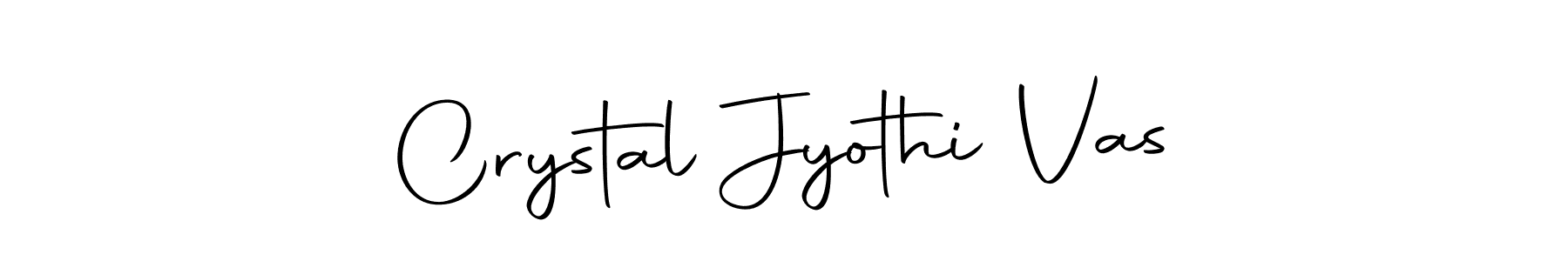 Crystal Jyothi Vas stylish signature style. Best Handwritten Sign (Autography-DOLnW) for my name. Handwritten Signature Collection Ideas for my name Crystal Jyothi Vas. Crystal Jyothi Vas signature style 10 images and pictures png