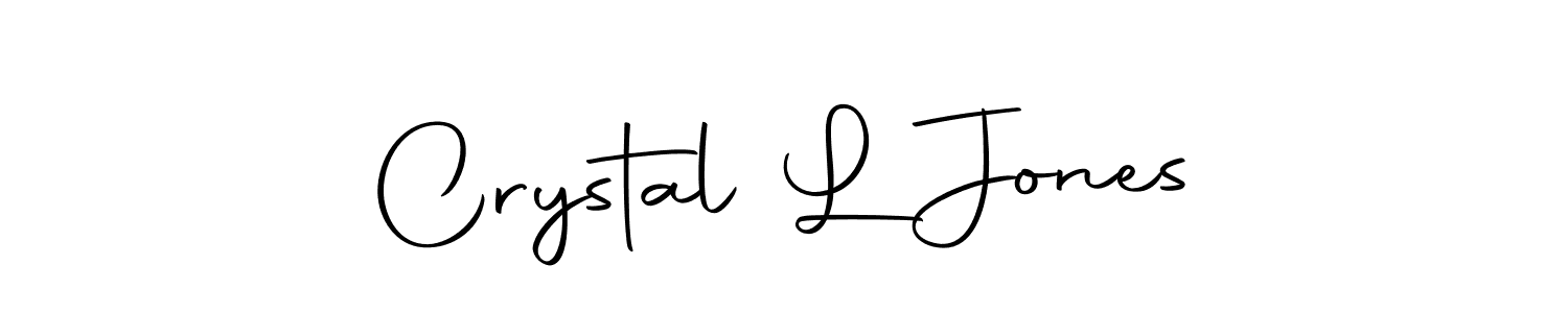 Design your own signature with our free online signature maker. With this signature software, you can create a handwritten (Autography-DOLnW) signature for name Crystal L Jones. Crystal L Jones signature style 10 images and pictures png