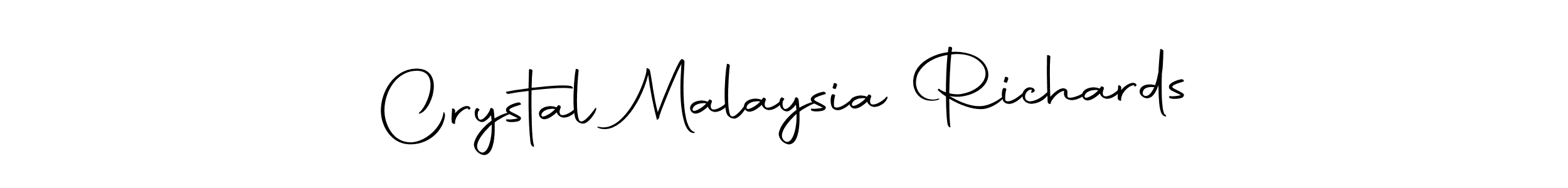 The best way (Autography-DOLnW) to make a short signature is to pick only two or three words in your name. The name Crystal Malaysia Richards include a total of six letters. For converting this name. Crystal Malaysia Richards signature style 10 images and pictures png