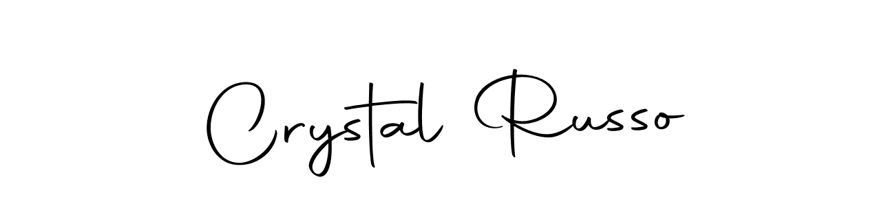 Create a beautiful signature design for name Crystal Russo. With this signature (Autography-DOLnW) fonts, you can make a handwritten signature for free. Crystal Russo signature style 10 images and pictures png