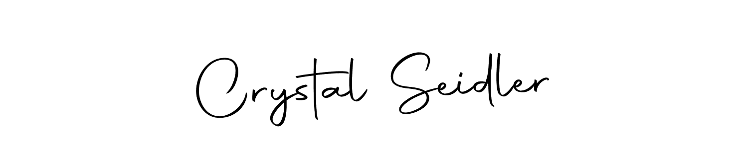 How to make Crystal Seidler name signature. Use Autography-DOLnW style for creating short signs online. This is the latest handwritten sign. Crystal Seidler signature style 10 images and pictures png