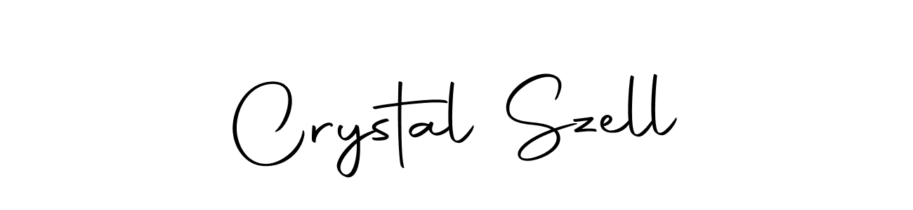 How to make Crystal Szell name signature. Use Autography-DOLnW style for creating short signs online. This is the latest handwritten sign. Crystal Szell signature style 10 images and pictures png