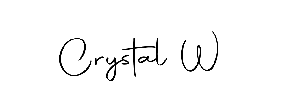 How to make Crystal W name signature. Use Autography-DOLnW style for creating short signs online. This is the latest handwritten sign. Crystal W signature style 10 images and pictures png