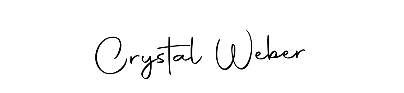 Create a beautiful signature design for name Crystal Weber. With this signature (Autography-DOLnW) fonts, you can make a handwritten signature for free. Crystal Weber signature style 10 images and pictures png