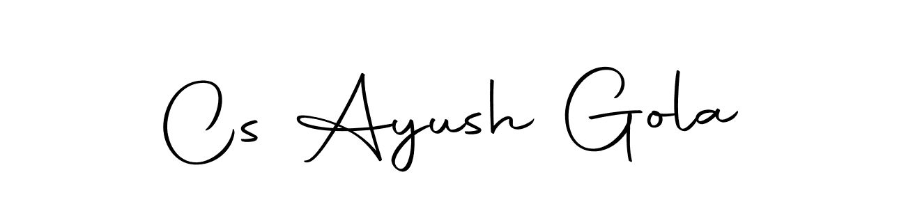 Make a beautiful signature design for name Cs Ayush Gola. Use this online signature maker to create a handwritten signature for free. Cs Ayush Gola signature style 10 images and pictures png