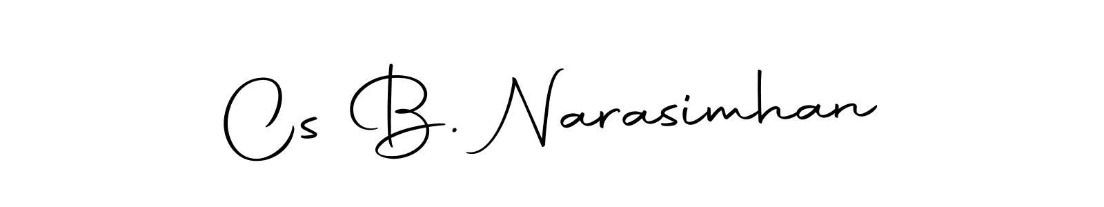 Make a beautiful signature design for name Cs B. Narasimhan. Use this online signature maker to create a handwritten signature for free. Cs B. Narasimhan signature style 10 images and pictures png