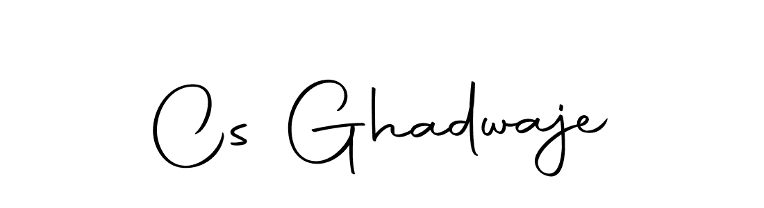 The best way (Autography-DOLnW) to make a short signature is to pick only two or three words in your name. The name Cs Ghadwaje include a total of six letters. For converting this name. Cs Ghadwaje signature style 10 images and pictures png
