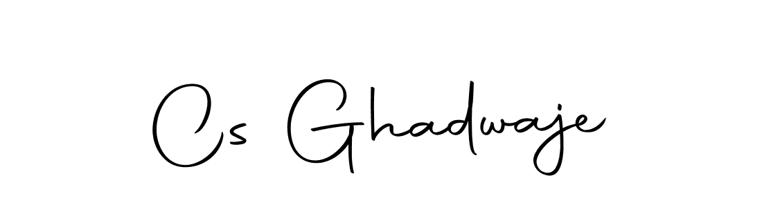 Cs Ghadwaje stylish signature style. Best Handwritten Sign (Autography-DOLnW) for my name. Handwritten Signature Collection Ideas for my name Cs Ghadwaje. Cs Ghadwaje signature style 10 images and pictures png