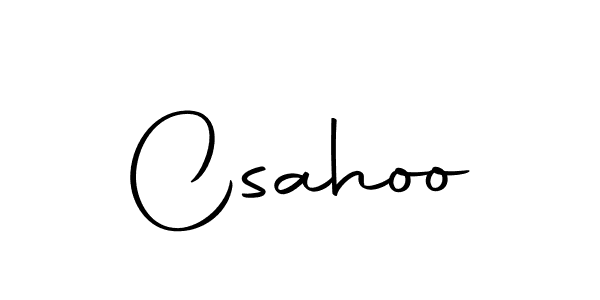 Design your own signature with our free online signature maker. With this signature software, you can create a handwritten (Autography-DOLnW) signature for name Csahoo. Csahoo signature style 10 images and pictures png