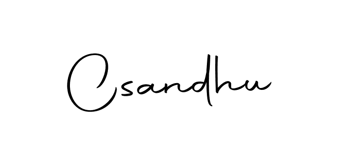 Use a signature maker to create a handwritten signature online. With this signature software, you can design (Autography-DOLnW) your own signature for name Csandhu. Csandhu signature style 10 images and pictures png