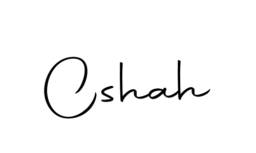 Use a signature maker to create a handwritten signature online. With this signature software, you can design (Autography-DOLnW) your own signature for name Cshah. Cshah signature style 10 images and pictures png