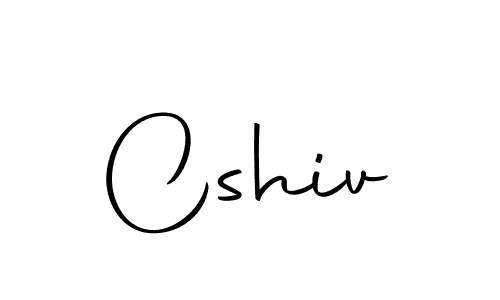 Design your own signature with our free online signature maker. With this signature software, you can create a handwritten (Autography-DOLnW) signature for name Cshiv. Cshiv signature style 10 images and pictures png