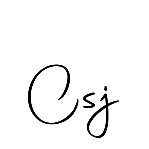 Design your own signature with our free online signature maker. With this signature software, you can create a handwritten (Autography-DOLnW) signature for name Csj. Csj signature style 10 images and pictures png