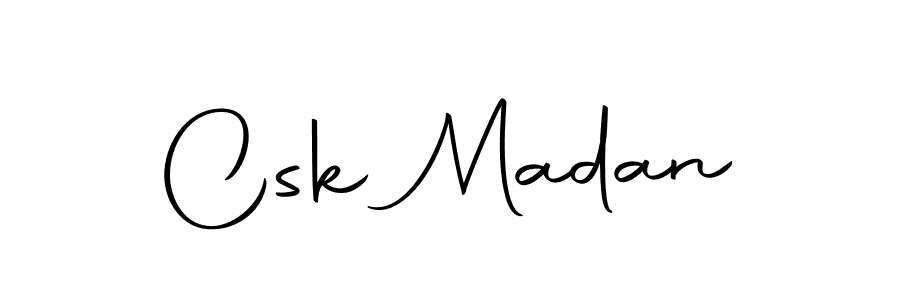 How to make Csk Madan name signature. Use Autography-DOLnW style for creating short signs online. This is the latest handwritten sign. Csk Madan signature style 10 images and pictures png