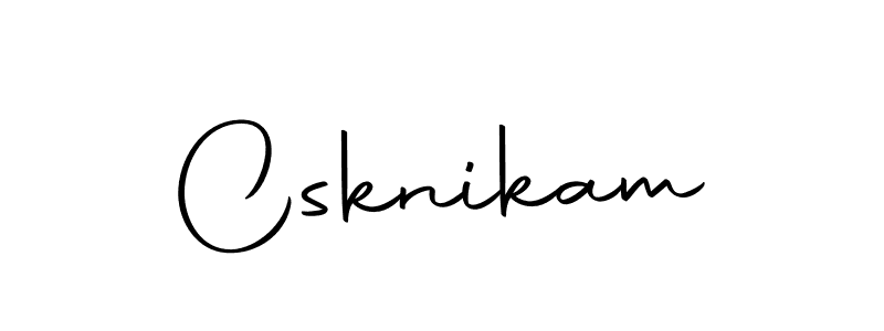 Also we have Csknikam name is the best signature style. Create professional handwritten signature collection using Autography-DOLnW autograph style. Csknikam signature style 10 images and pictures png