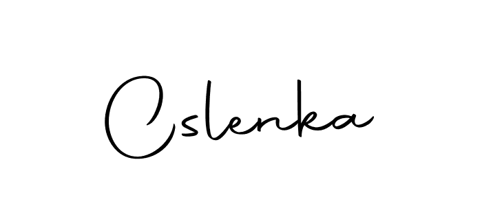 Make a beautiful signature design for name Cslenka. With this signature (Autography-DOLnW) style, you can create a handwritten signature for free. Cslenka signature style 10 images and pictures png