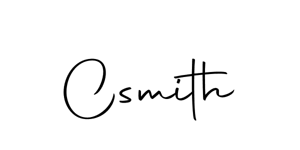Create a beautiful signature design for name Csmith. With this signature (Autography-DOLnW) fonts, you can make a handwritten signature for free. Csmith signature style 10 images and pictures png