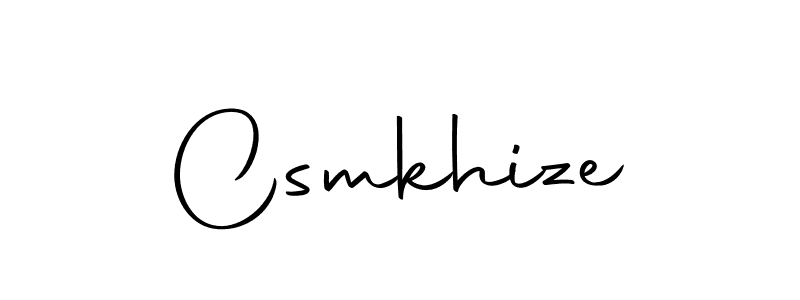 Use a signature maker to create a handwritten signature online. With this signature software, you can design (Autography-DOLnW) your own signature for name Csmkhize. Csmkhize signature style 10 images and pictures png