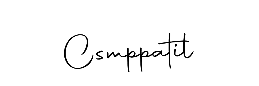 Create a beautiful signature design for name Csmppatil. With this signature (Autography-DOLnW) fonts, you can make a handwritten signature for free. Csmppatil signature style 10 images and pictures png