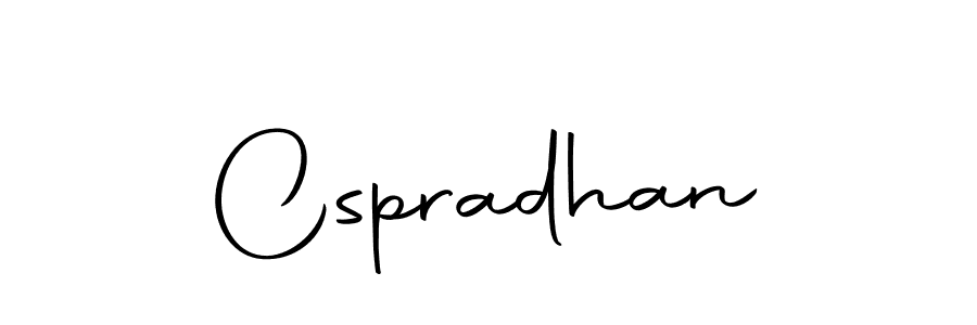 Design your own signature with our free online signature maker. With this signature software, you can create a handwritten (Autography-DOLnW) signature for name Cspradhan. Cspradhan signature style 10 images and pictures png