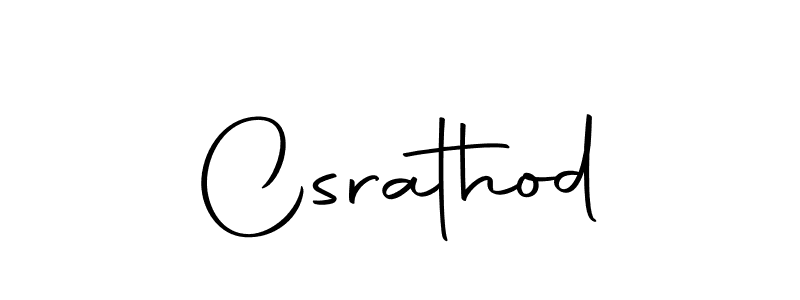 Use a signature maker to create a handwritten signature online. With this signature software, you can design (Autography-DOLnW) your own signature for name Csrathod. Csrathod signature style 10 images and pictures png