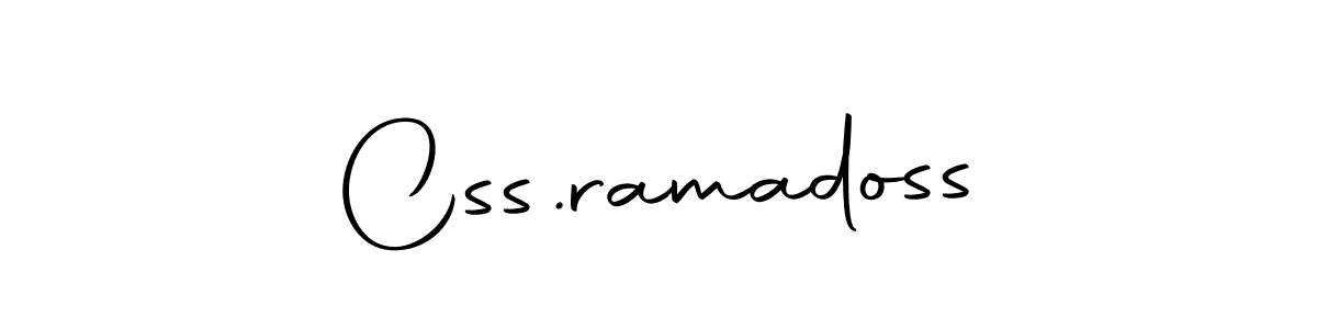 Also we have Css.ramadoss name is the best signature style. Create professional handwritten signature collection using Autography-DOLnW autograph style. Css.ramadoss signature style 10 images and pictures png