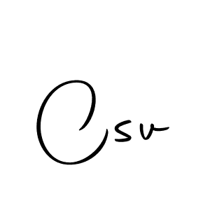 The best way (Autography-DOLnW) to make a short signature is to pick only two or three words in your name. The name Csv include a total of six letters. For converting this name. Csv signature style 10 images and pictures png