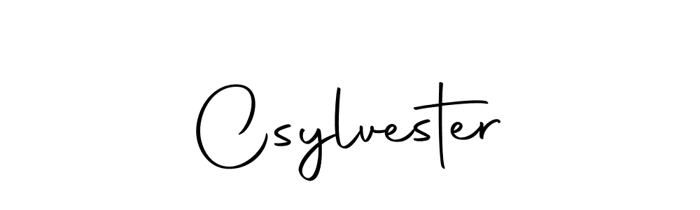 Design your own signature with our free online signature maker. With this signature software, you can create a handwritten (Autography-DOLnW) signature for name Csylvester. Csylvester signature style 10 images and pictures png