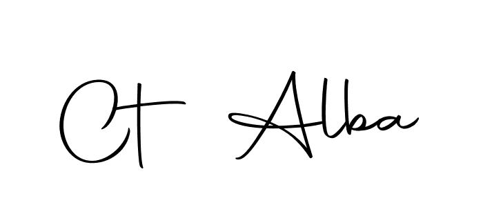 You should practise on your own different ways (Autography-DOLnW) to write your name (Ct Alba) in signature. don't let someone else do it for you. Ct Alba signature style 10 images and pictures png