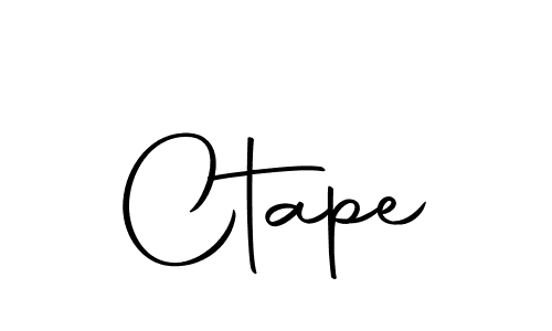 How to make Ctape signature? Autography-DOLnW is a professional autograph style. Create handwritten signature for Ctape name. Ctape signature style 10 images and pictures png