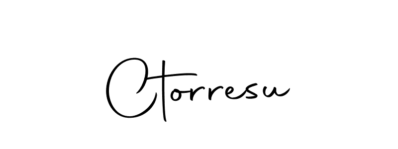 You should practise on your own different ways (Autography-DOLnW) to write your name (Ctorresu) in signature. don't let someone else do it for you. Ctorresu signature style 10 images and pictures png